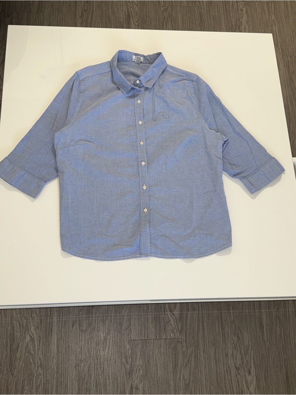 IZOD Light Blue Women's Button-Down Shirt Size 2X